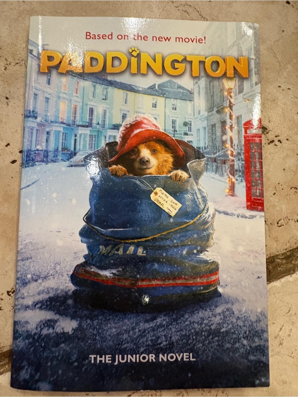 Scholastic Paddington Junior Novel - Blue Mail Sack with Red Hat